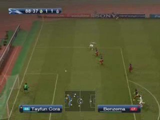 PES 2009 in the last match Real Madrid - Trabzonspor