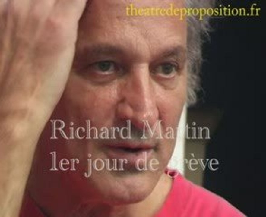 Richard Martin 1er jour de grève de la faim - Toursky
