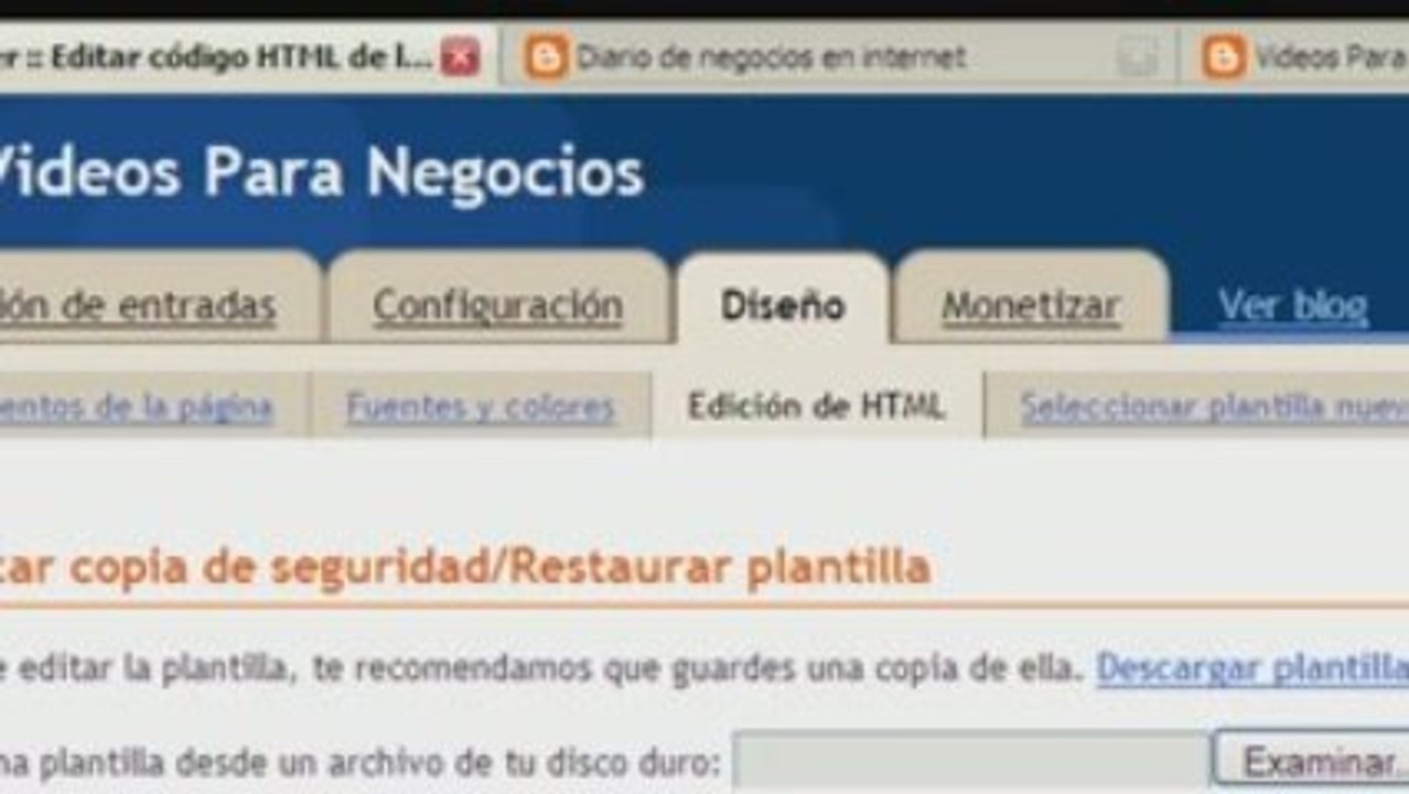 Como hacer una pagina web con blogger- 2 de 3