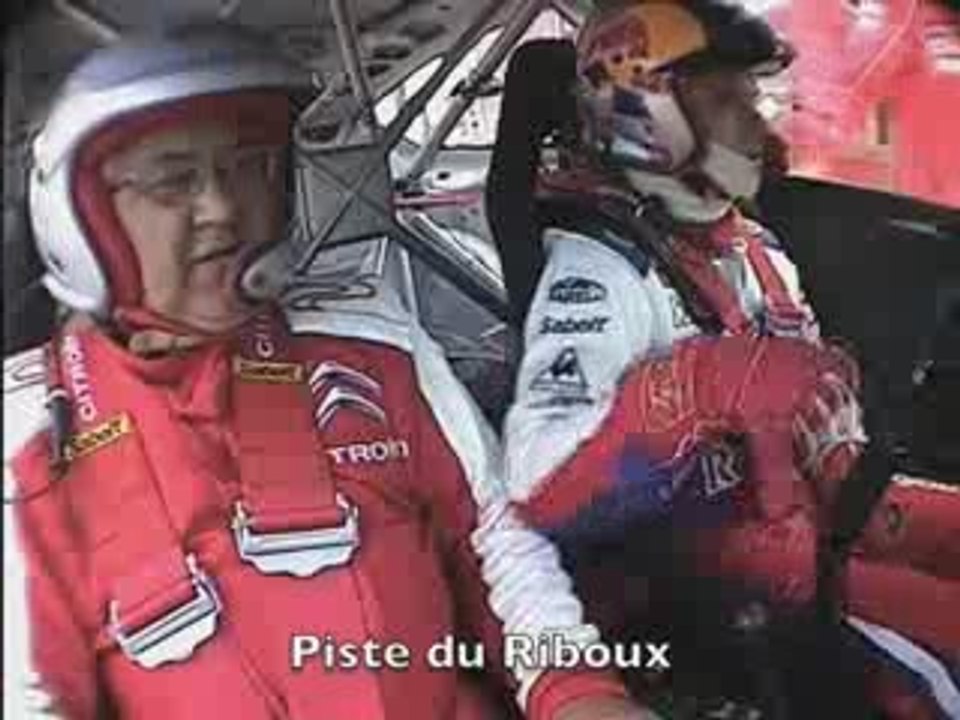 Avec Sébastien Loeb, à bord de la Citroën C4 WRC