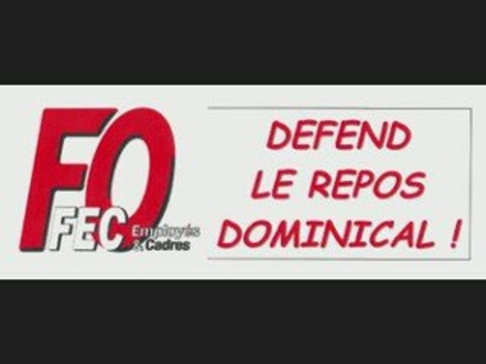 55% des Français opposés au travail le dimanche