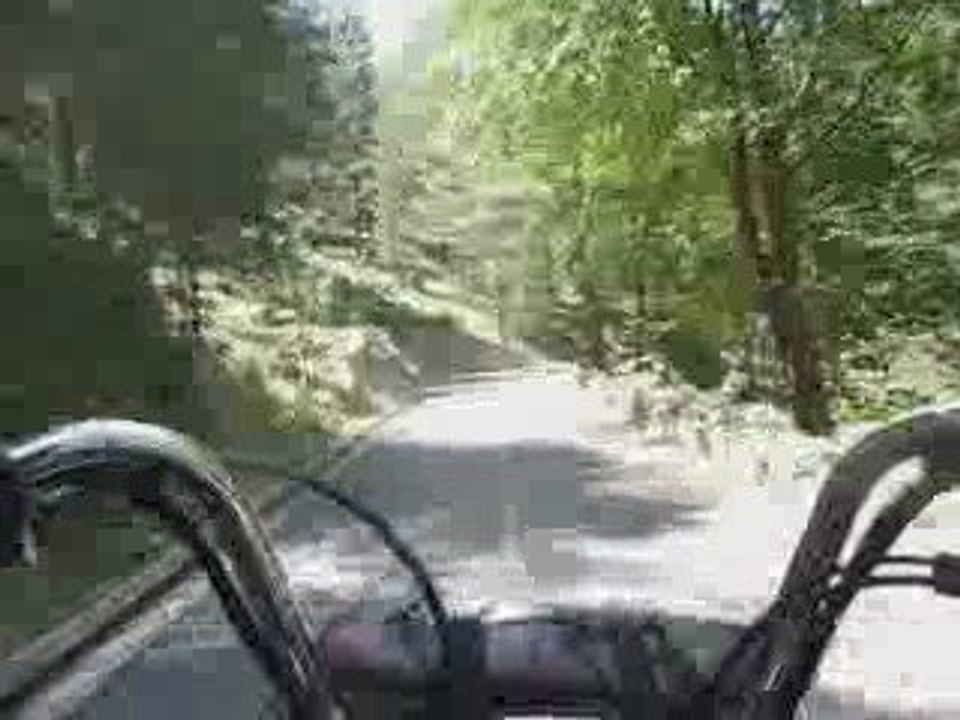Une Harley vers la Restonica