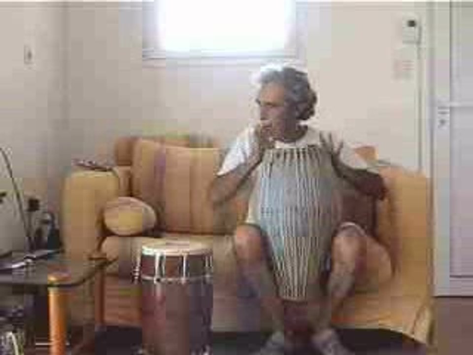 jamming on drum