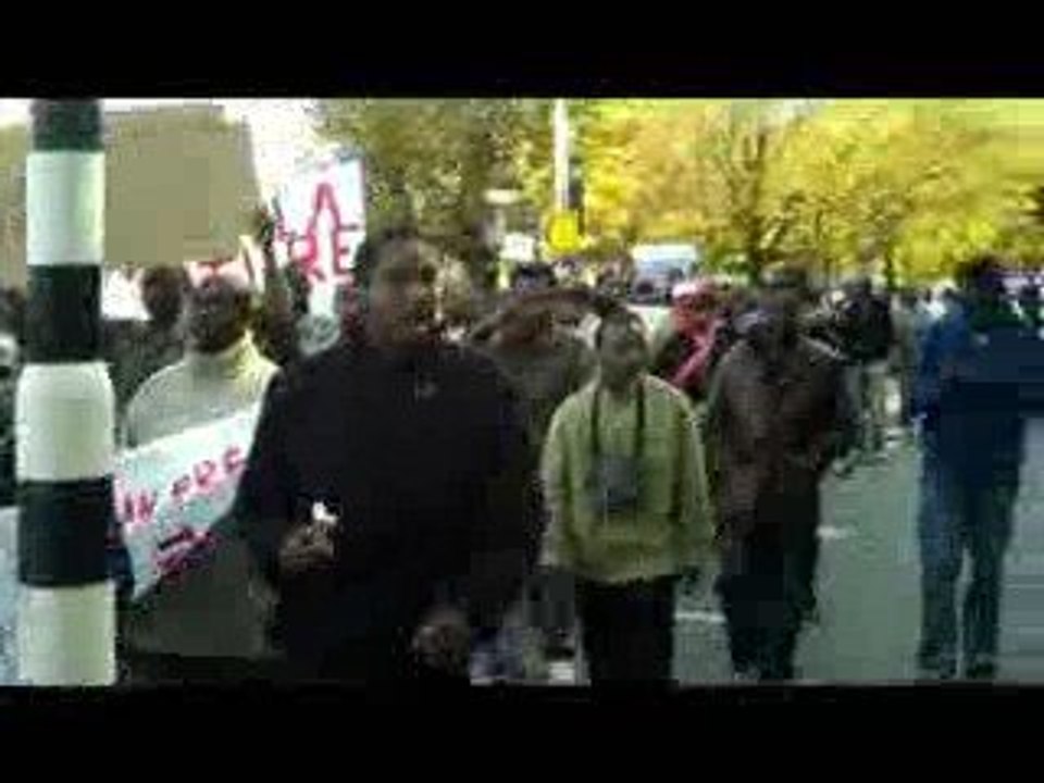 La Haye 4 octobre 2009 : Manifestation contre Moussa Dadis