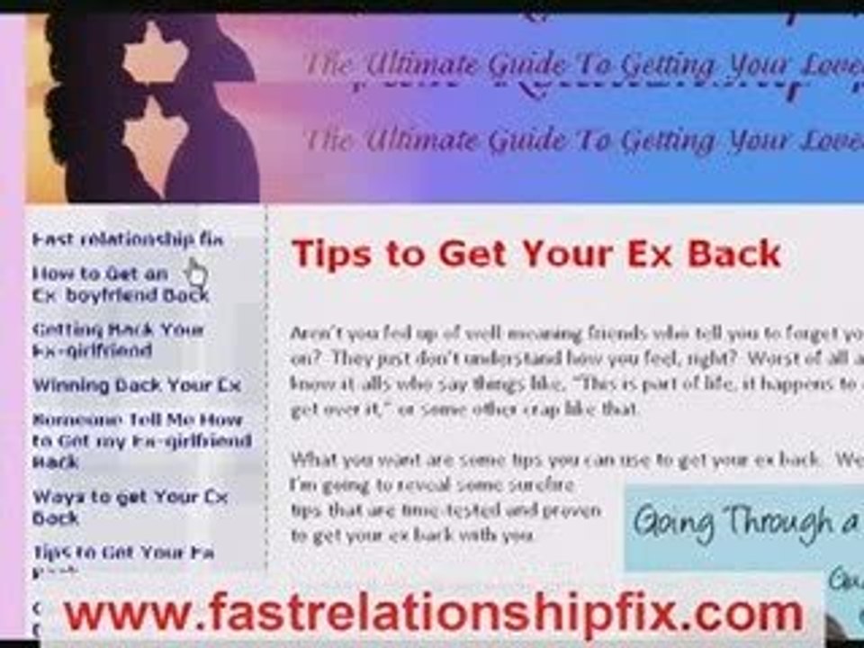 www.fastrelationshipfix.com-Winning Back Your Ex