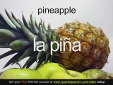 Learn Spanish - Spanish Fruit Vocabulary
