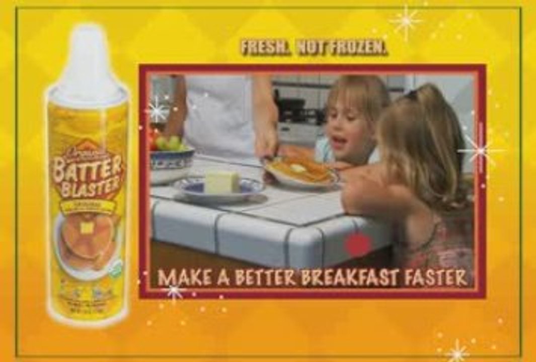 Batter Blaster 15 second pancakes spot