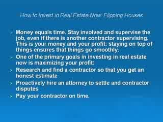 Tips for Flipping How to Invest in Real Estate Now