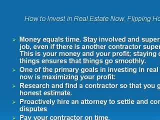 How to Invest in Real Estate Now Flipping 101