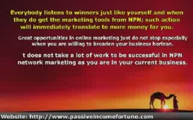 NPN Network Marketing- Yet another Money Making Deal For You