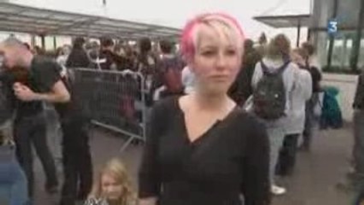 les fans d'Indochine a Rouen le 6 Octobre 2009