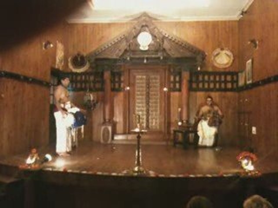 Séance 1 de kathakali à Fort Cochin (Kochi)