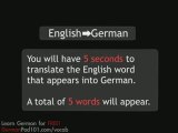 Learn German - Video Vocabulary Beginner #2