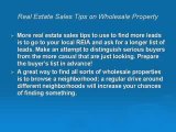 Real Estate Sales Tips-Wholesale Property Made Simple