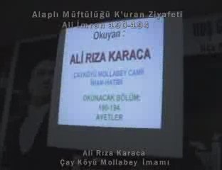 Ali Rıza Karaca Ali İmran