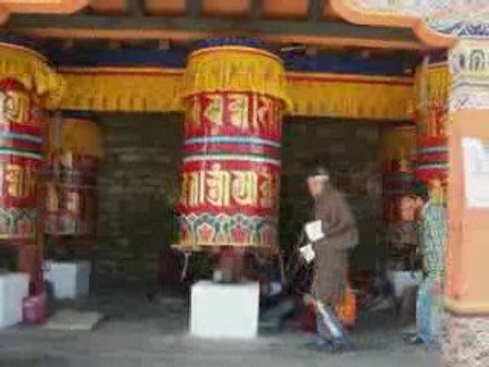 Bhutan prayer wheel