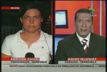 Corresponsal TeleSUR Adriana Sívori Tegucigalpa