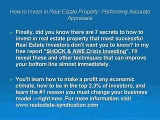 How To Invest In Real Estate Property –Expert AppraisalGuide