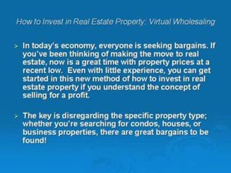 How To Invest In Real Estate Property-VirtualWholesaleBasics