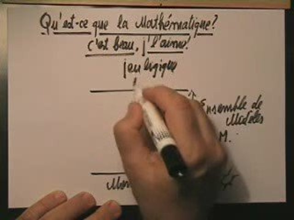 72. Qu'est-ce que la Mathématique