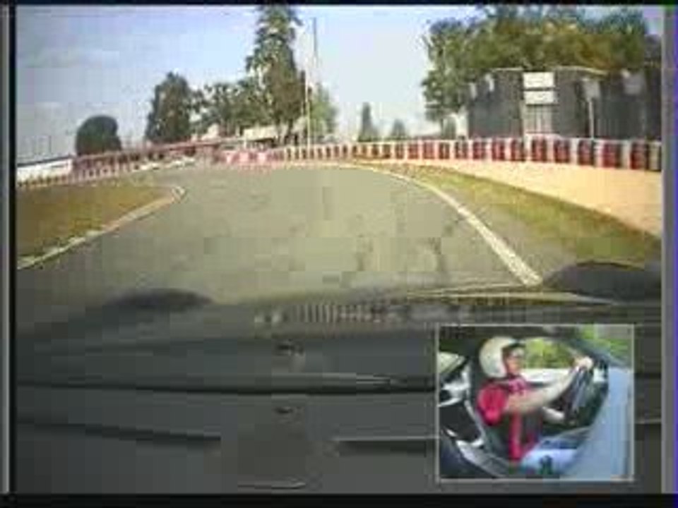 Tour de reconnaissance du circuit de Marcoussis sur porsche