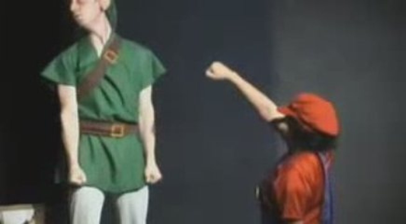 Mario Dance Fights Link