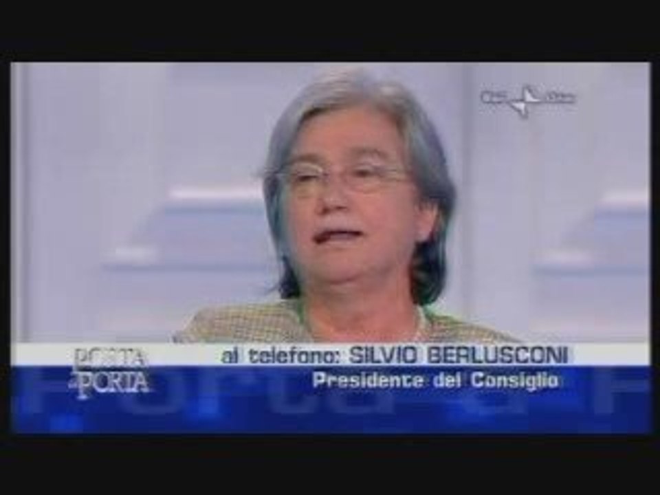 Porta a Porta: Silvio Berlusconi e lo scontro con Rosi Bindi