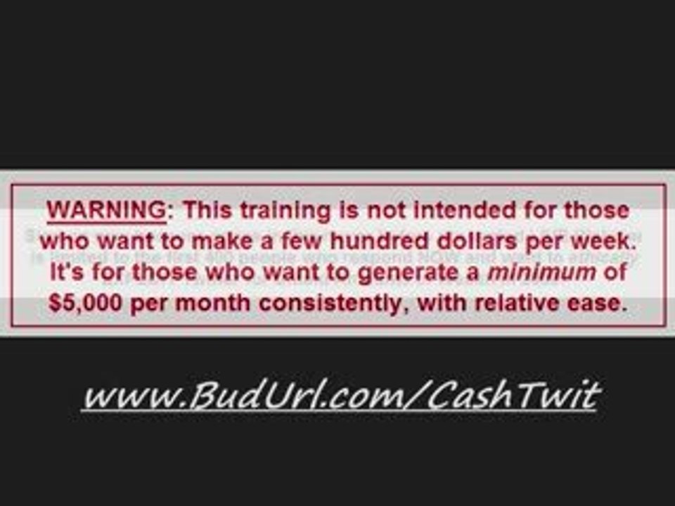 Twitter Cash Machine