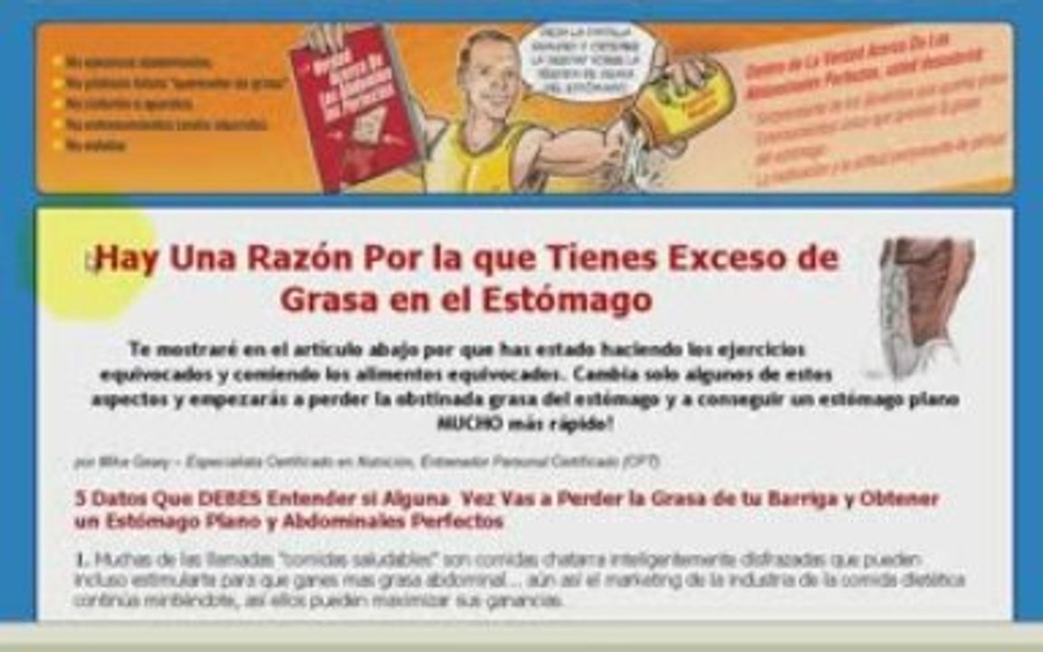 ABDOMINALES PERFECTOS- Como conseguir un Vientre Plano ...