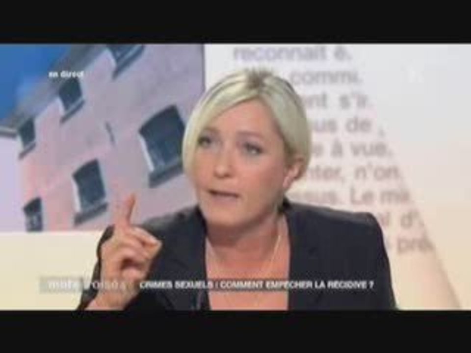 Marine Le Pen et l'affaire Frédéric Mitterand !!!