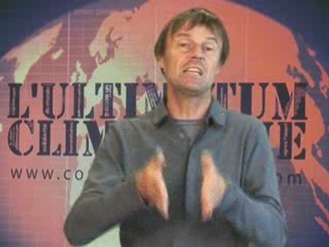 Nicolas Hulot soutient l'appel Ultimatum Climatique