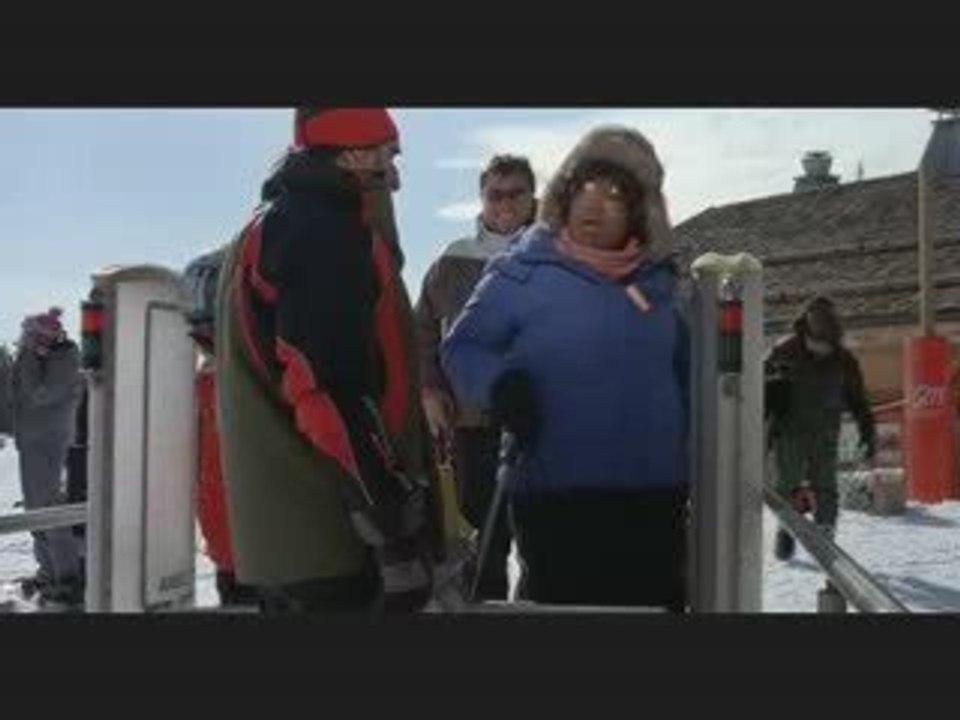 Incroyable, elle fait du ski !