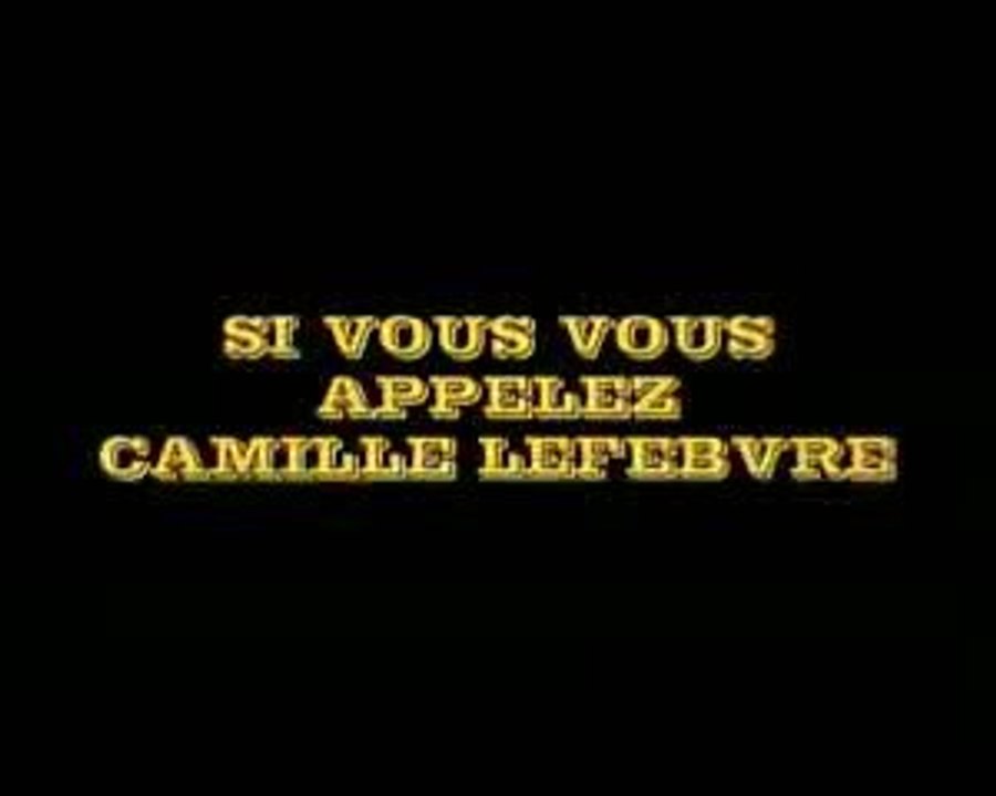 Teaser 3 "Connaissez-vous Camille Lefebvre ?"