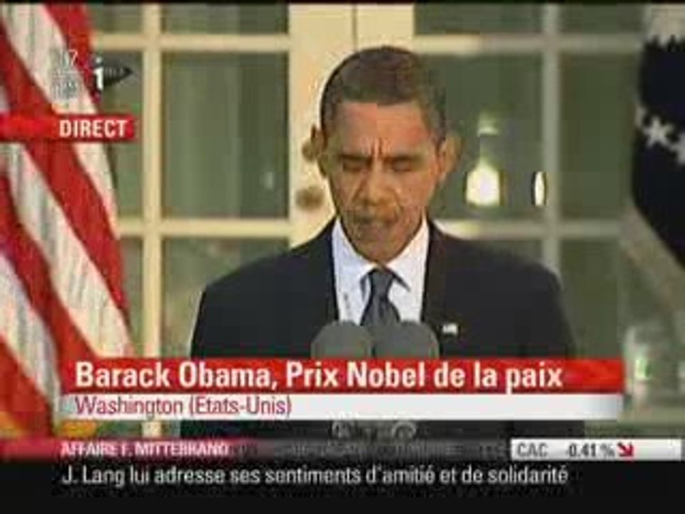 Discours Obama prix Nobel