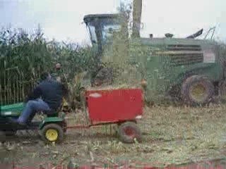 Mini tracteur JD pour ensillage