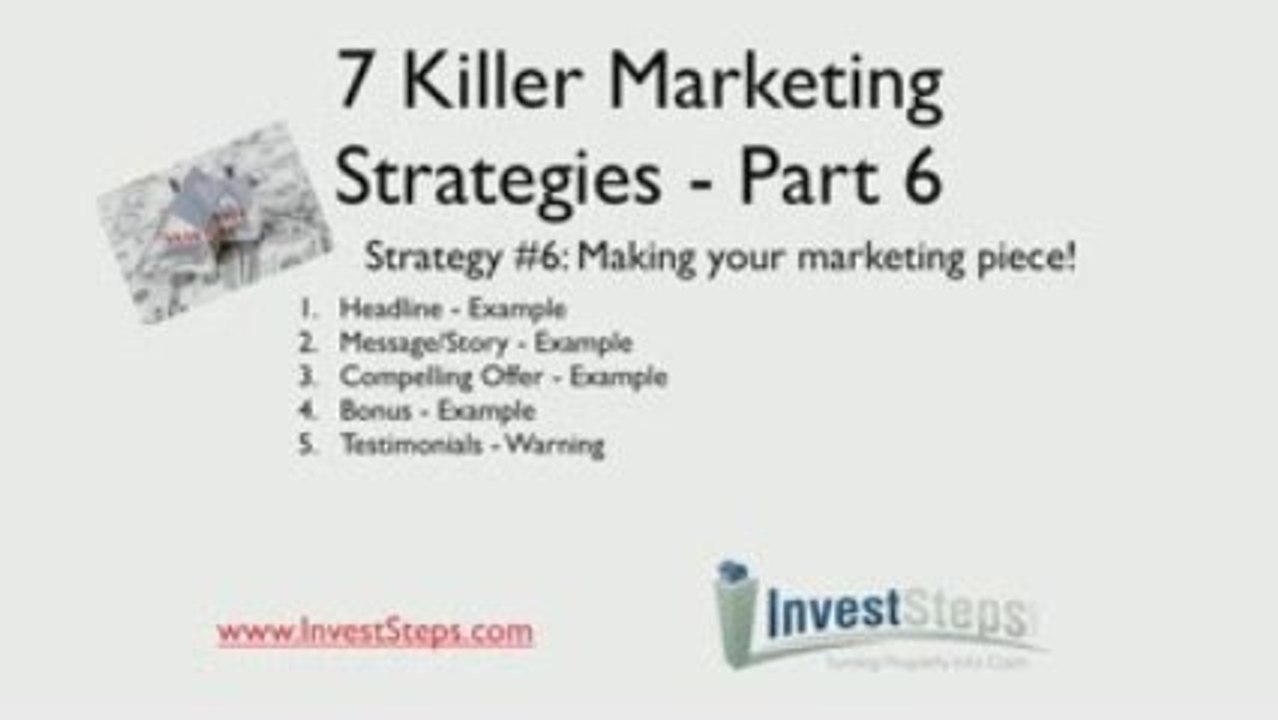 7 Killer Real Estate Marketing Strategies - Part 6#1
