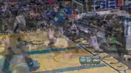 Erick Dampier gets a block and ends with a Shawn Marion dunk