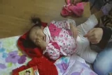 Baby Mideum is being tickled by Mommy - October 10th