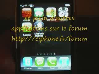 nouveau menu sciphone i68+II par sciphone.fr