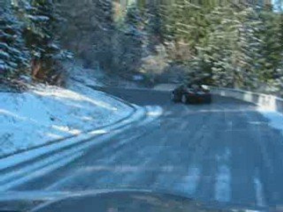 SLK dans une forêt des Alpes