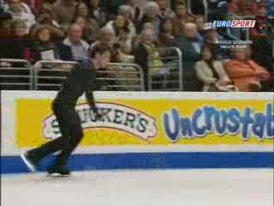 Brian Joubert - 2009 worlds LP (british eurosport)