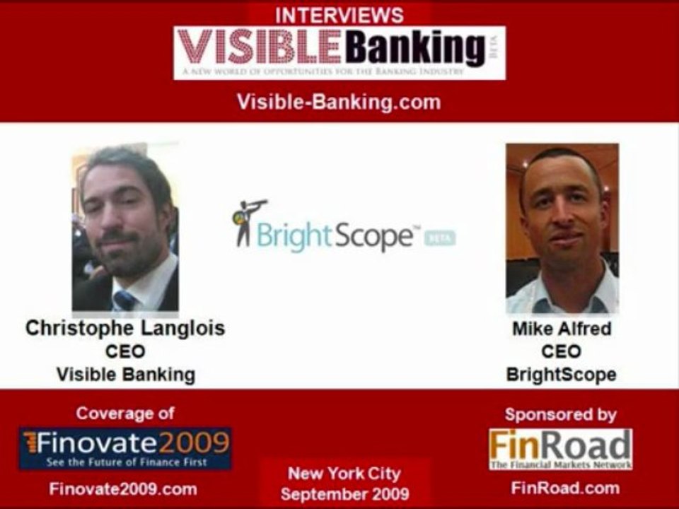 BrightScope - Finovate09: Interview w/ Mike Alfred, CEO