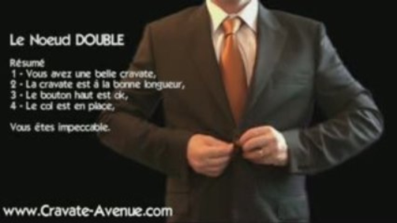 Le noeud de cravate Double - Faire un noeud de cravate - Vidéo Dailymotion
