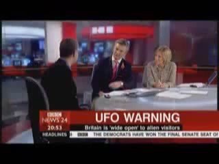 POSSIBLE ALIEN INVASION REPORT on BBC NEWS with Nick Pope