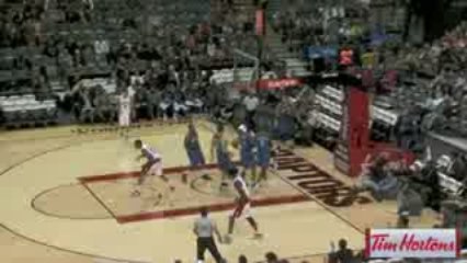 Sonny Weems goes the length of the court and finishes strong