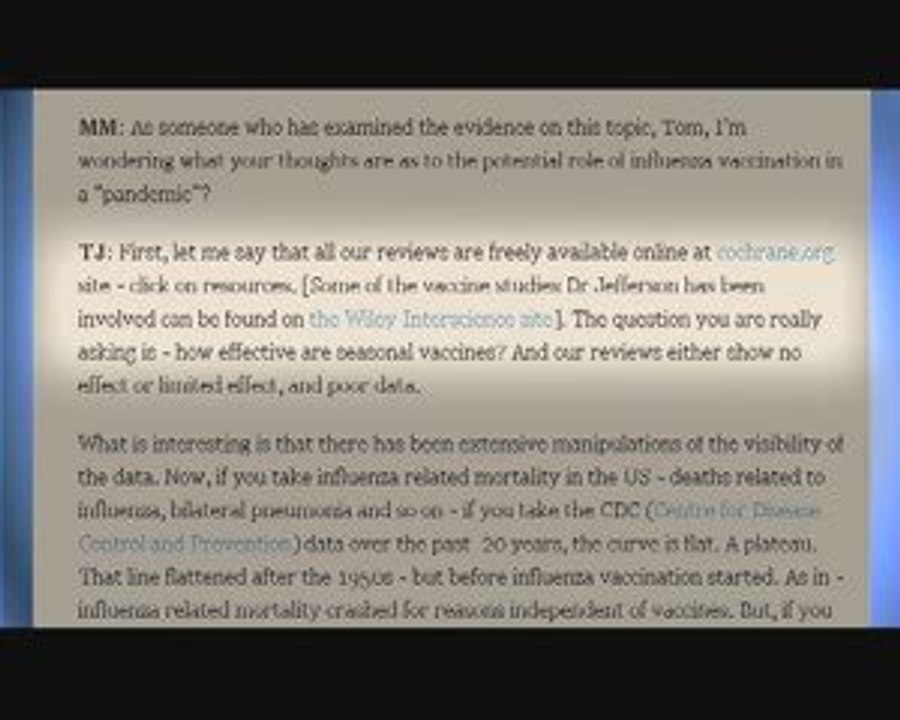 Grippe H1N1-Marc Vercoutere 09/09-2 inéfficacité