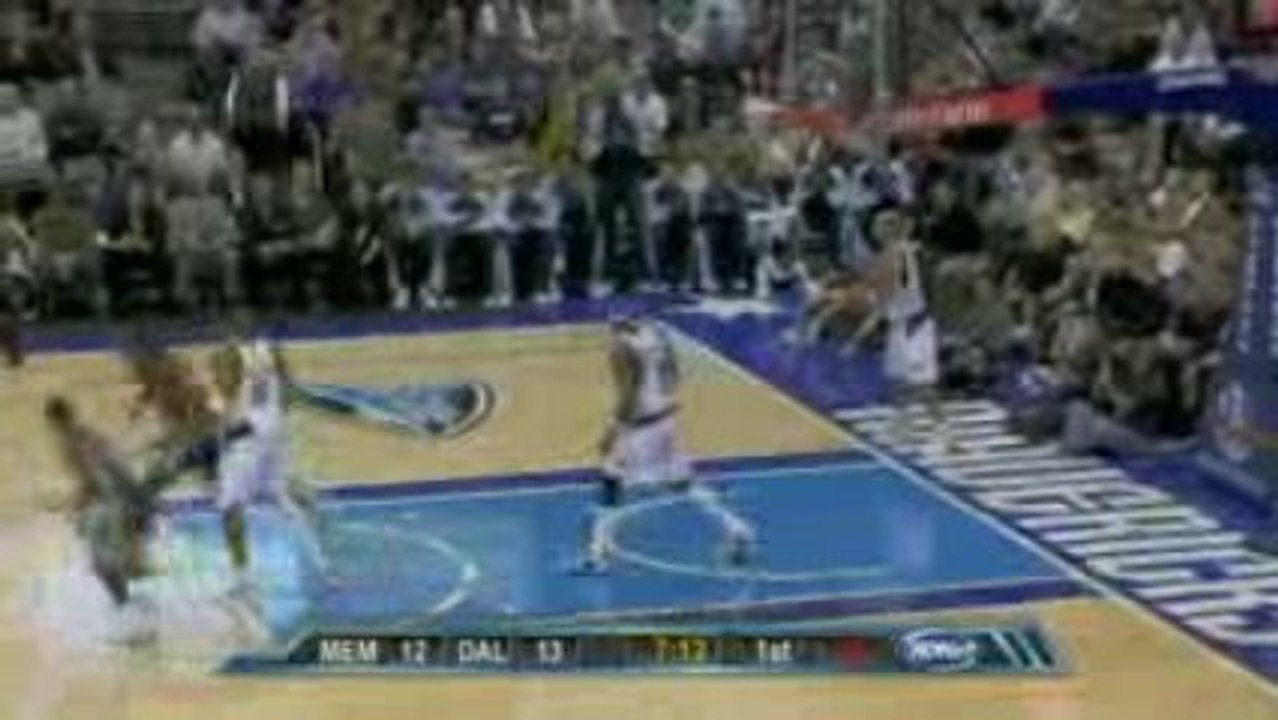 Darrell Arthur finishes the fast break with a big two-handed