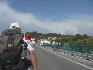 Accueil par les officiels le 13/09/2009 à Sao Joao de Loure