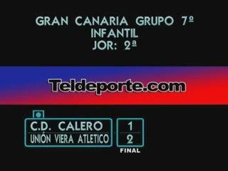 Calero 1 - Unión Viera Atletico 2 Infantil Grupo 7º Jor 2ªGC