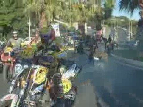 Dark Dog Moto Tour 2009 parade départ Mourillon